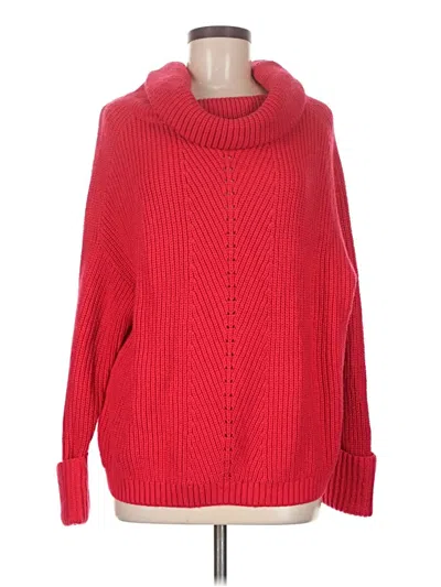 Pre-owned Goldray Turtleneck Sweater In Red