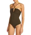 Goldsign Arvin Bodysuit In Green In Green