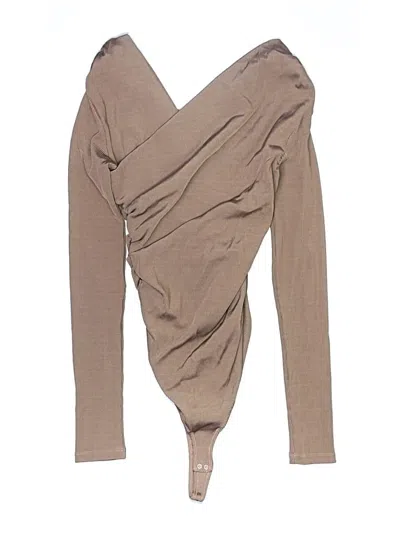 Pre-owned Goldsign Bodysuit In Tan