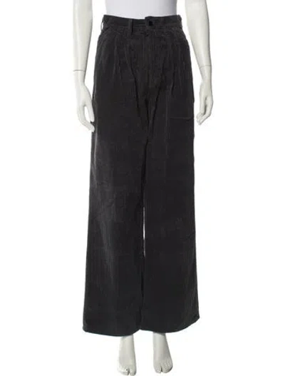 Pre-owned Goldsign Corduroy Wide Leg Pants In Gray
