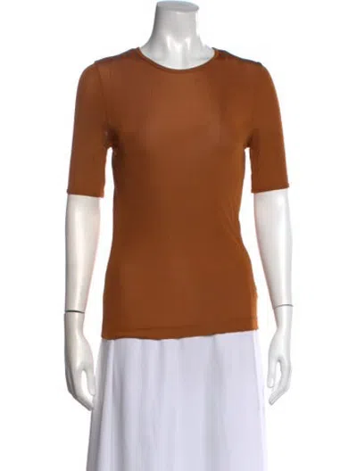 Pre-owned Goldsign Crew Neck Short Sleeve T-shirt W/ Tags In Brown