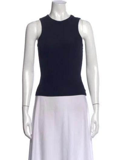 Pre-owned Goldsign Crew Neck Sleeveless Top In Black