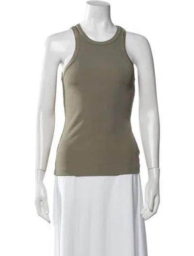 Pre-owned Goldsign Crew Neck Sleeveless Top In Green
