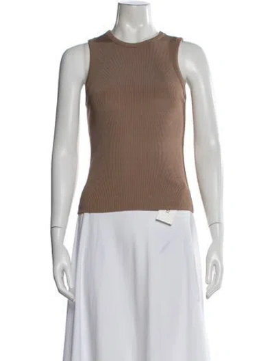 Pre-owned Goldsign Crew Neck Sleeveless Top In Neutral