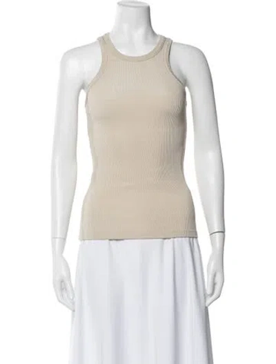 Pre-owned Goldsign Crew Neck Sleeveless Top In Neutral