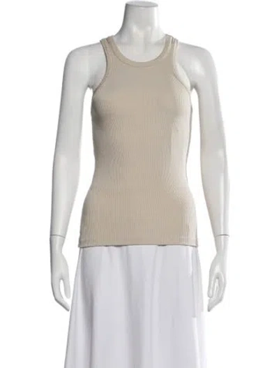 Pre-owned Goldsign Crew Neck Sleeveless Top W/ Tags In White