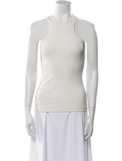 Pre-owned Goldsign Crew Neck Sleeveless Top In White