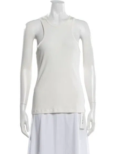 Pre-owned Goldsign Crew Neck Sleeveless Top In White