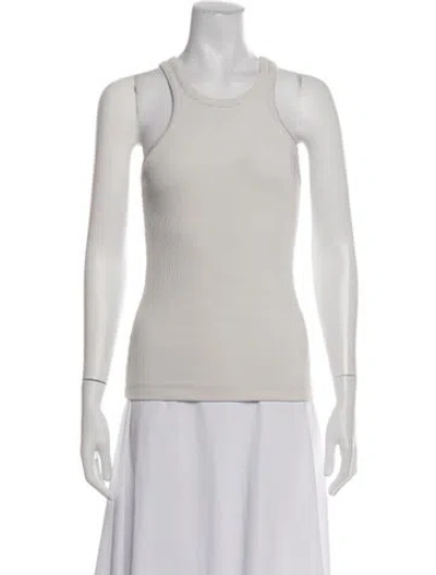 Pre-owned Goldsign Crew Neck Sleeveless Top In White