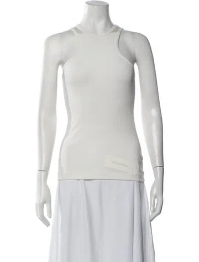 Pre-owned Goldsign Crew Neck Sleeveless Top In White