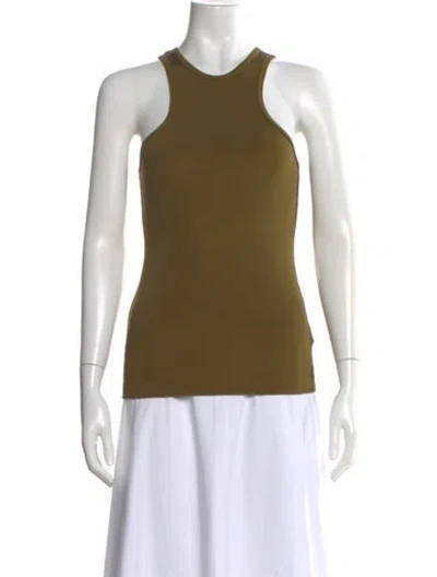 Pre-owned Goldsign Crew Neck Sleeveless Top In Yellow