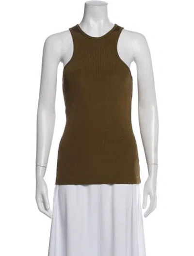 Pre-owned Goldsign Crew Neck Sleeveless Top In Yellow