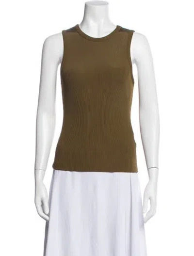 Pre-owned Goldsign Crew Neck Sleeveless Top In Yellow