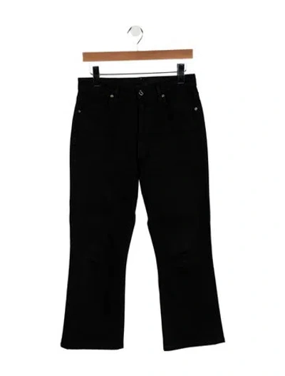Pre-owned Goldsign High-rise Flared Jeans In Black