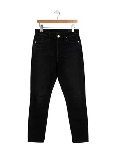 Pre-owned Goldsign High-rise Skinny Leg Jeans In Black