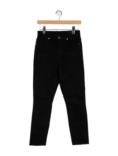 Pre-owned Goldsign High-rise Skinny Leg Jeans In Black