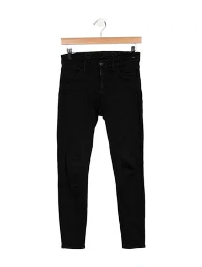 Pre-owned Goldsign High-rise Skinny Leg Jeans In Black