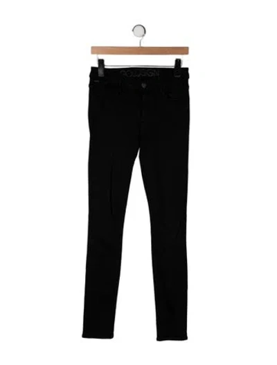 Pre-owned Goldsign High-rise Skinny Leg Jeans In Black
