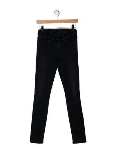Pre-owned Goldsign High-rise Skinny Leg Jeans In Black