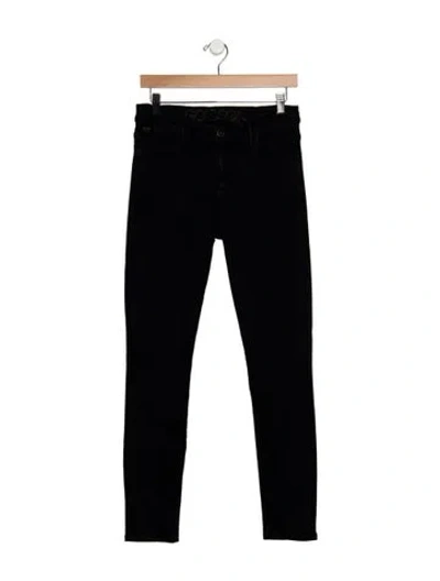 Pre-owned Goldsign High-rise Skinny Leg Jeans In Black