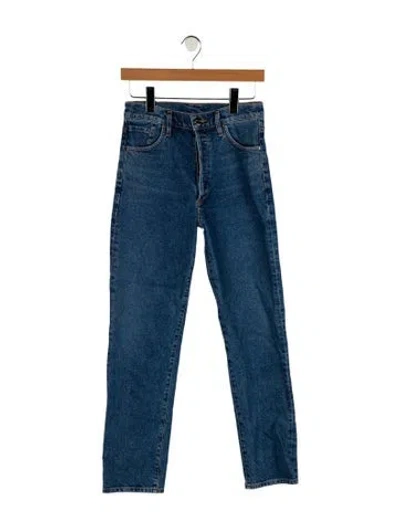 Pre-owned Goldsign High-rise Skinny Leg Jeans In Blue