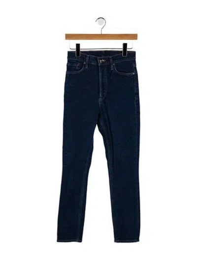 Pre-owned Goldsign High-rise Skinny Leg Jeans In Blue