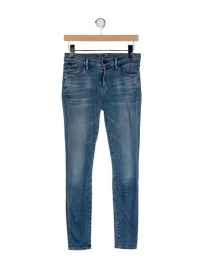 Pre-owned Goldsign High-rise Skinny Leg Jeans In Blue