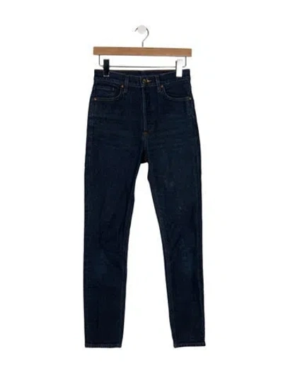 Pre-owned Goldsign High-rise Skinny Leg Jeans In Blue