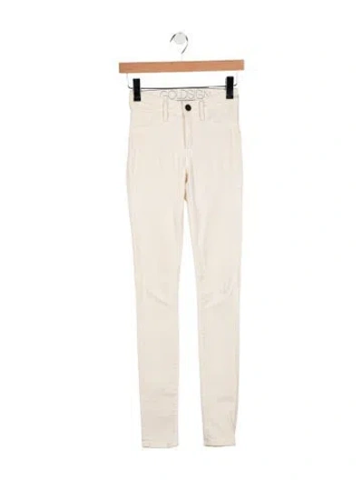 Pre-owned Goldsign High-rise Skinny Leg Jeans In Neutral