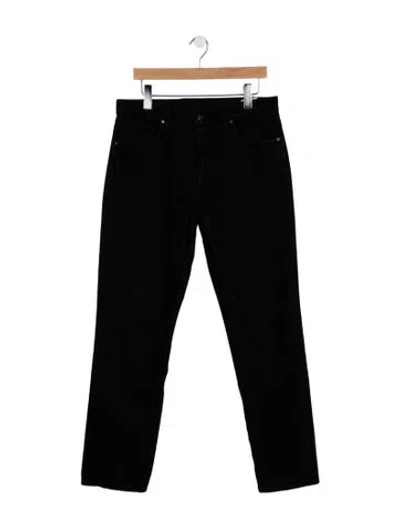 Pre-owned Goldsign High-rise Straight Leg Jeans In Black
