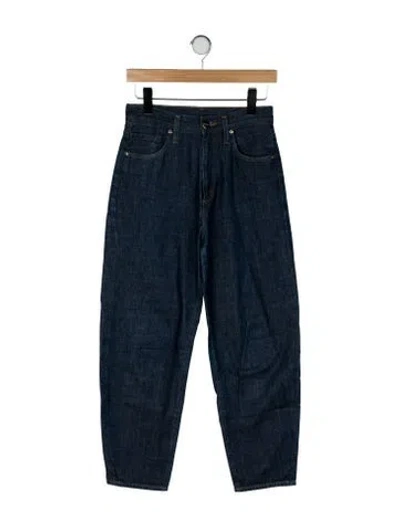 Pre-owned Goldsign High-rise Straight Leg Jeans In Blue