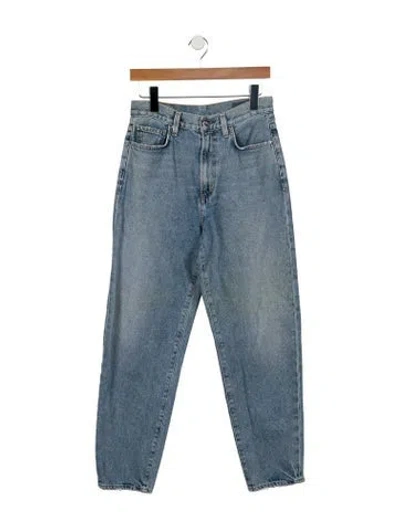 Pre-owned Goldsign High-rise Straight Leg Jeans In Blue