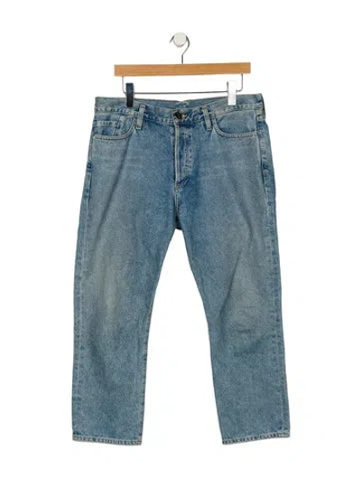 Pre-owned Goldsign High-rise Straight Leg Jeans In Blue