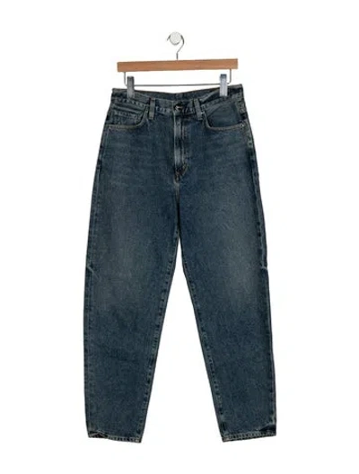 Pre-owned Goldsign High-rise Straight Leg Jeans In Blue