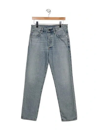 Pre-owned Goldsign High-rise Straight Leg Jeans In Blue