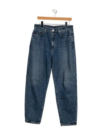 Pre-owned Goldsign High-rise Straight Leg Jeans In Blue