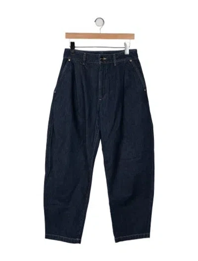 Pre-owned Goldsign High-rise Straight Leg Jeans In Blue