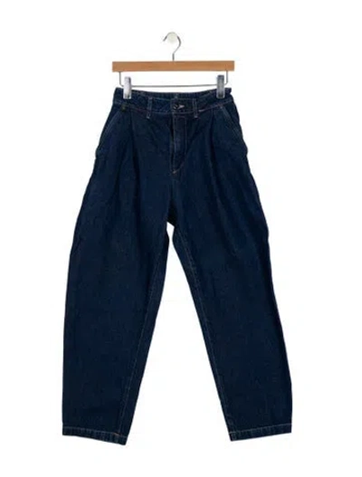 Pre-owned Goldsign High-rise Straight Leg Jeans In Blue