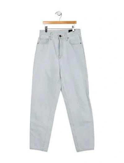 Pre-owned Goldsign High-rise Straight Leg Jeans In Blue