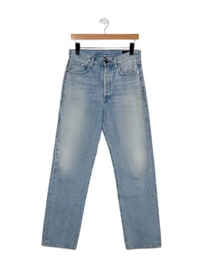 Pre-owned Goldsign High-rise Straight Leg Jeans In Blue