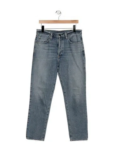 Pre-owned Goldsign High-rise Straight Leg Jeans In Blue