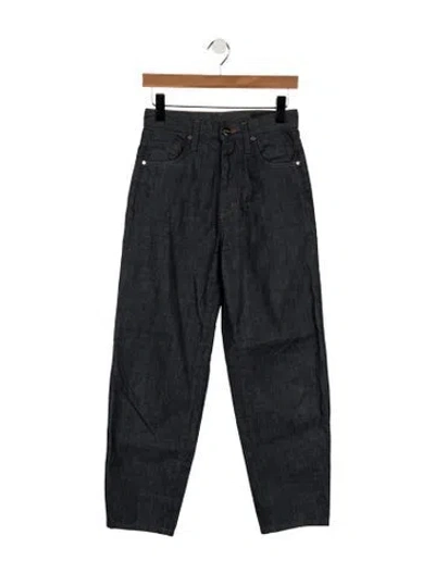 Pre-owned Goldsign High-rise Straight Leg Jeans In Blue