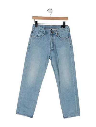 Pre-owned Goldsign High-rise Straight Leg Jeans In Blue