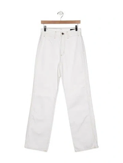 Pre-owned Goldsign High-rise Straight Leg Jeans In Blue
