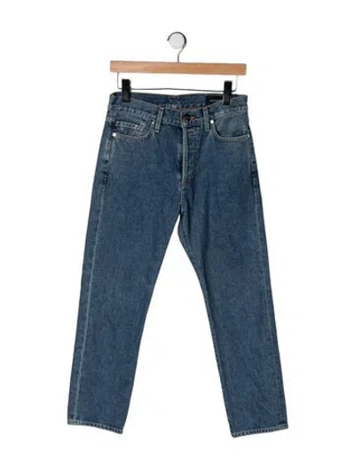 Pre-owned Goldsign High-rise Straight Leg Jeans In Blue