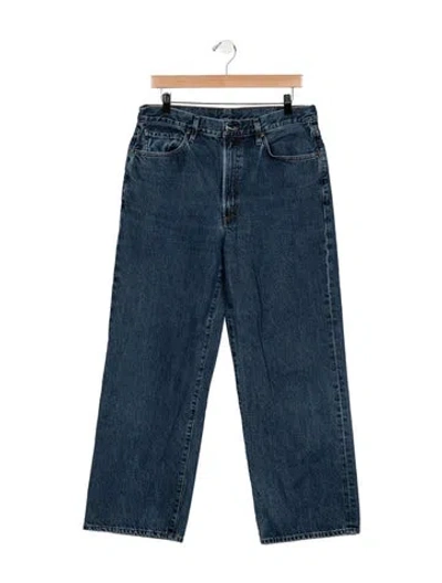 Pre-owned Goldsign High-rise Straight Leg Jeans In Blue