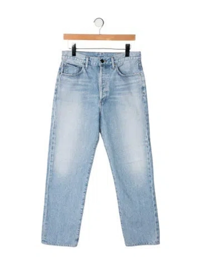 Pre-owned Goldsign High-rise Straight Leg Jeans In Blue