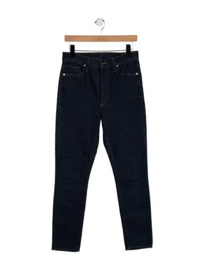 Pre-owned Goldsign High-rise Straight Leg Jeans In Blue