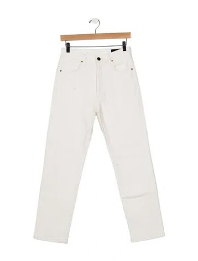 Pre-owned Goldsign High-rise Straight Leg Jeans In Neutrals