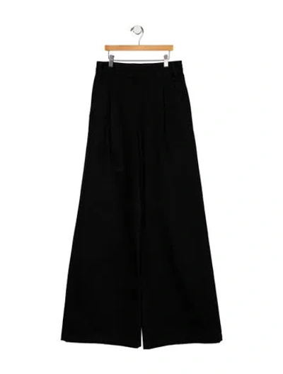 Pre-owned Goldsign High-rise Wide Leg Jeans In Black